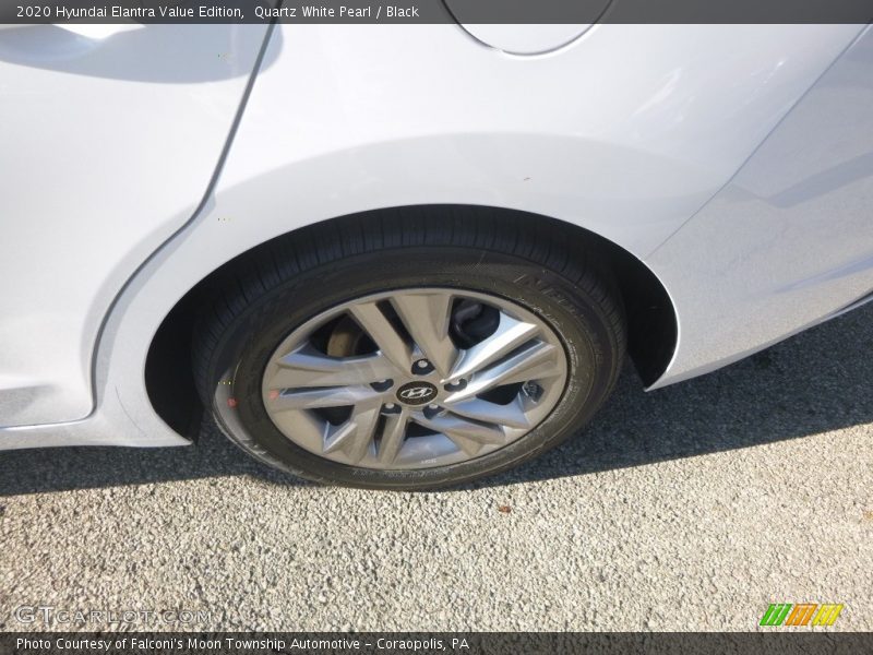 Quartz White Pearl / Black 2020 Hyundai Elantra Value Edition