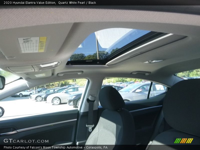 Quartz White Pearl / Black 2020 Hyundai Elantra Value Edition