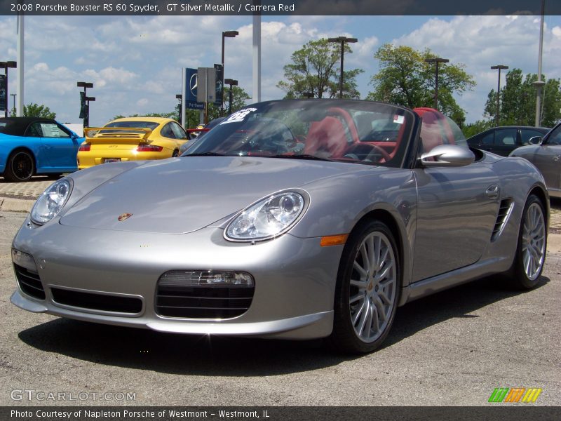 GT Silver Metallic / Carrera Red 2008 Porsche Boxster RS 60 Spyder