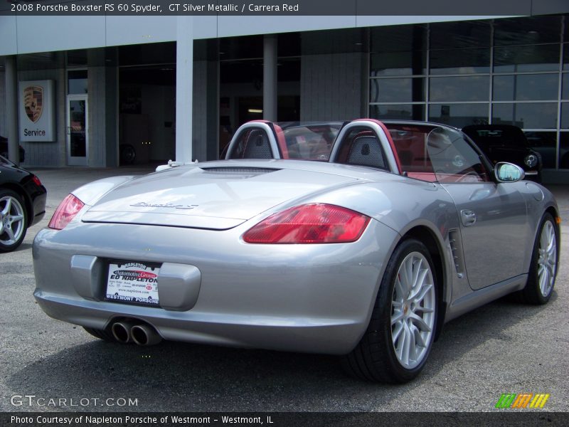 GT Silver Metallic / Carrera Red 2008 Porsche Boxster RS 60 Spyder