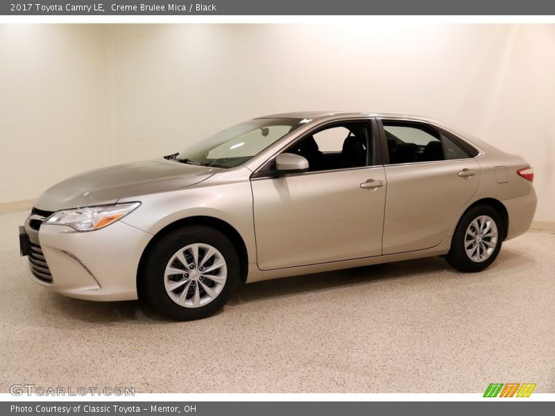 Creme Brulee Mica / Black 2017 Toyota Camry LE