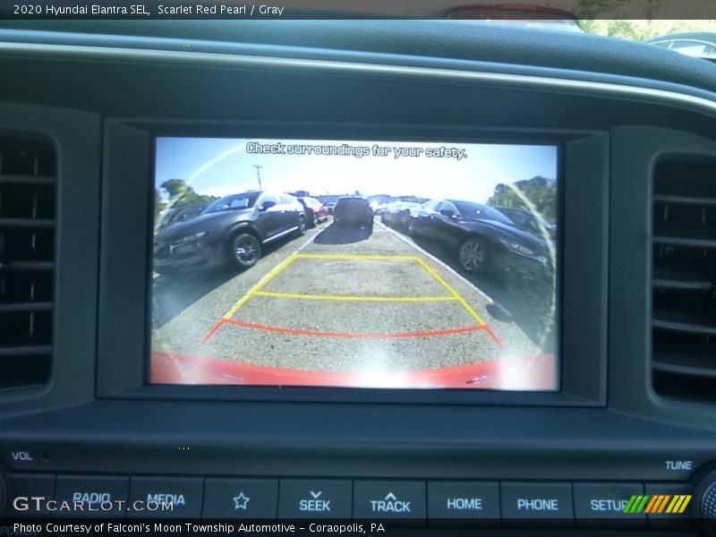Scarlet Red Pearl / Gray 2020 Hyundai Elantra SEL