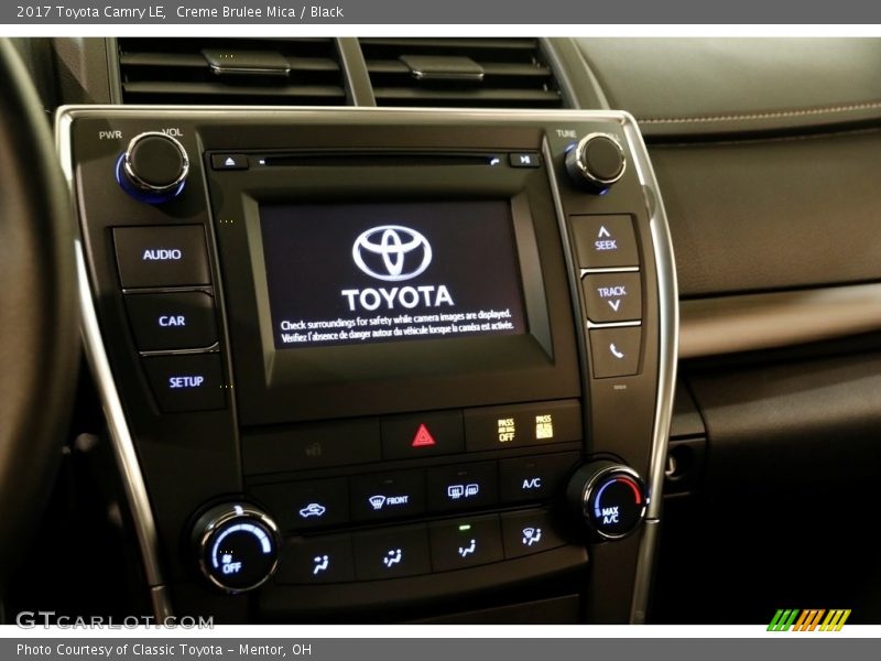 Creme Brulee Mica / Black 2017 Toyota Camry LE