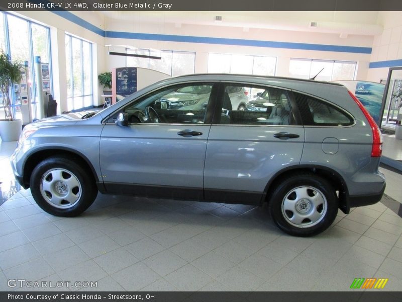 Glacier Blue Metallic / Gray 2008 Honda CR-V LX 4WD