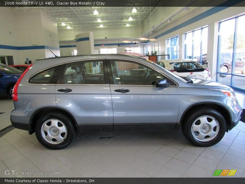 Glacier Blue Metallic / Gray 2008 Honda CR-V LX 4WD
