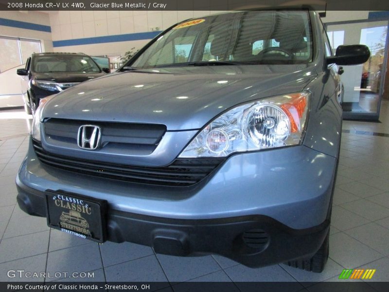 Glacier Blue Metallic / Gray 2008 Honda CR-V LX 4WD