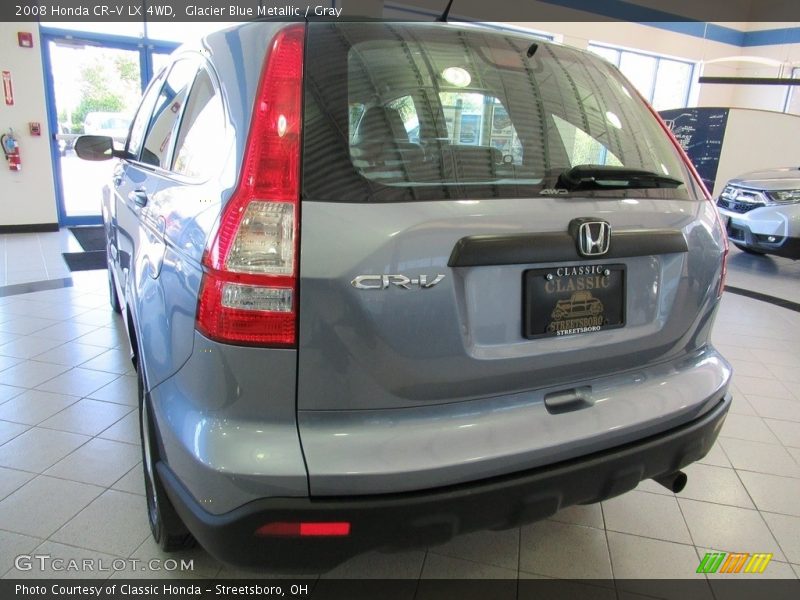 Glacier Blue Metallic / Gray 2008 Honda CR-V LX 4WD