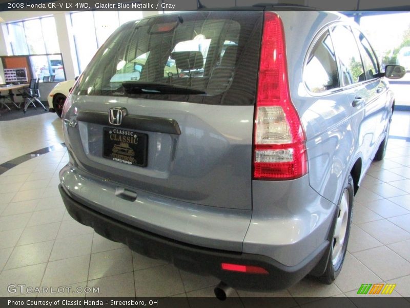 Glacier Blue Metallic / Gray 2008 Honda CR-V LX 4WD