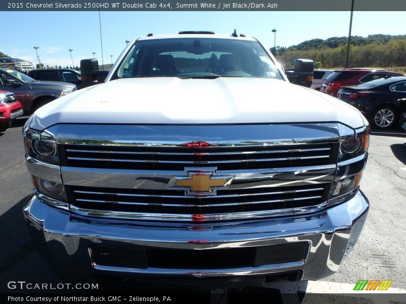 Summit White / Jet Black/Dark Ash 2015 Chevrolet Silverado 2500HD WT Double Cab 4x4