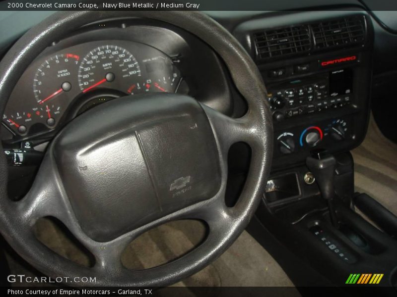 Navy Blue Metallic / Medium Gray 2000 Chevrolet Camaro Coupe