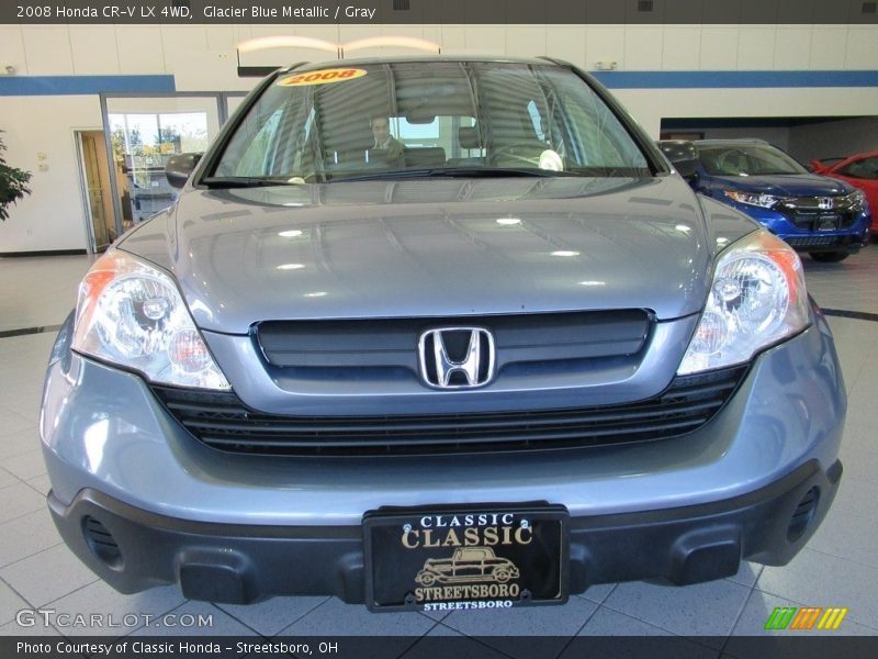 Glacier Blue Metallic / Gray 2008 Honda CR-V LX 4WD