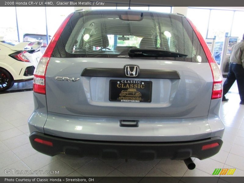 Glacier Blue Metallic / Gray 2008 Honda CR-V LX 4WD
