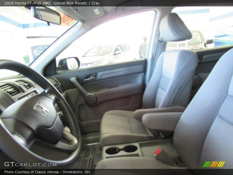 Glacier Blue Metallic / Gray 2008 Honda CR-V LX 4WD