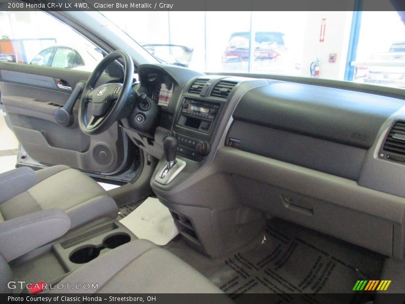 Glacier Blue Metallic / Gray 2008 Honda CR-V LX 4WD