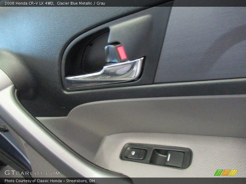 Glacier Blue Metallic / Gray 2008 Honda CR-V LX 4WD