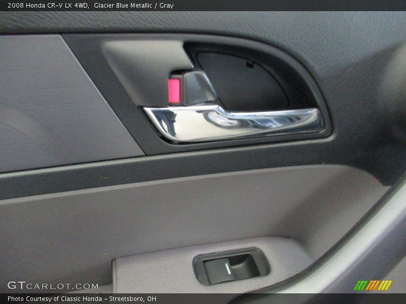 Glacier Blue Metallic / Gray 2008 Honda CR-V LX 4WD