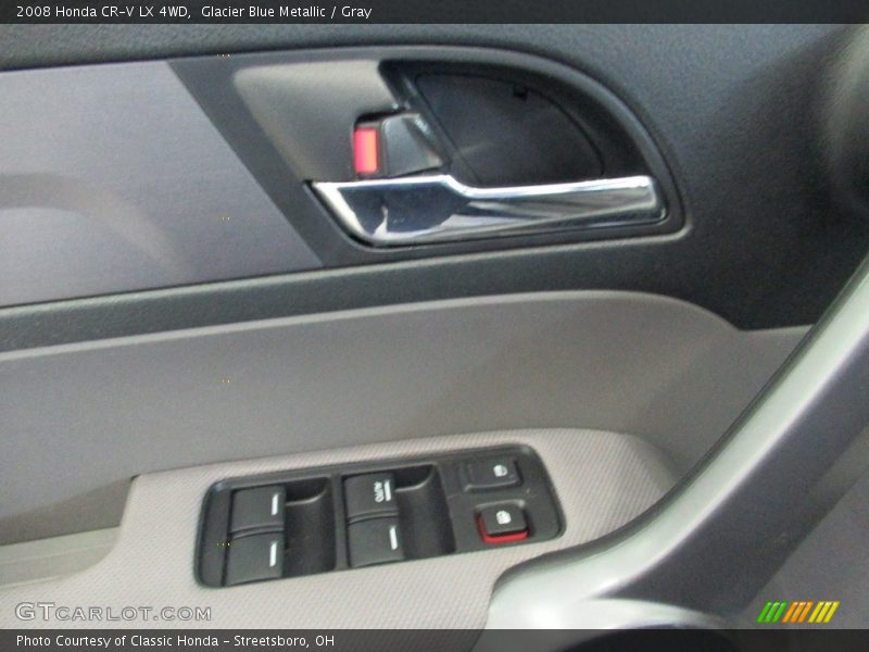 Glacier Blue Metallic / Gray 2008 Honda CR-V LX 4WD