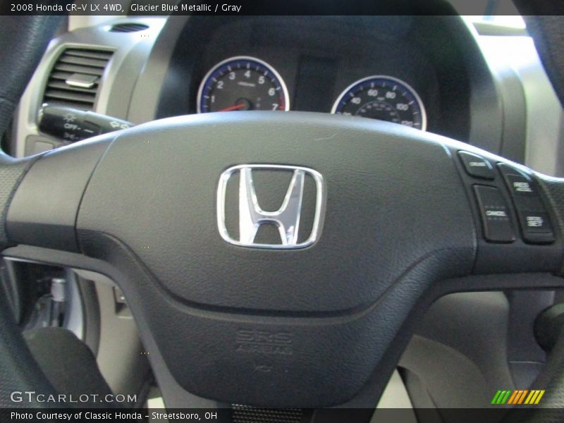 Glacier Blue Metallic / Gray 2008 Honda CR-V LX 4WD