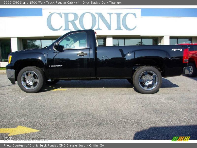 Onyx Black / Dark Titanium 2009 GMC Sierra 1500 Work Truck Regular Cab 4x4