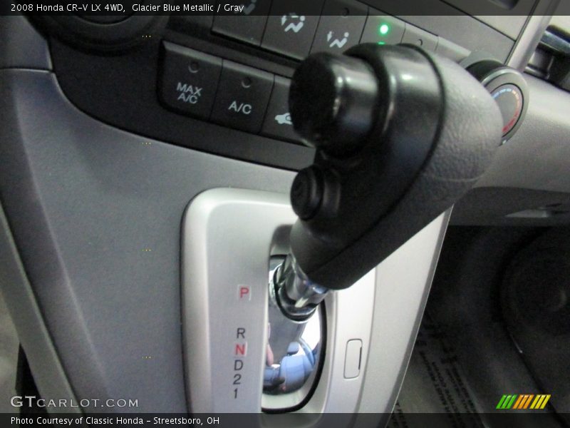 Glacier Blue Metallic / Gray 2008 Honda CR-V LX 4WD