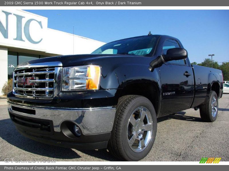 Onyx Black / Dark Titanium 2009 GMC Sierra 1500 Work Truck Regular Cab 4x4