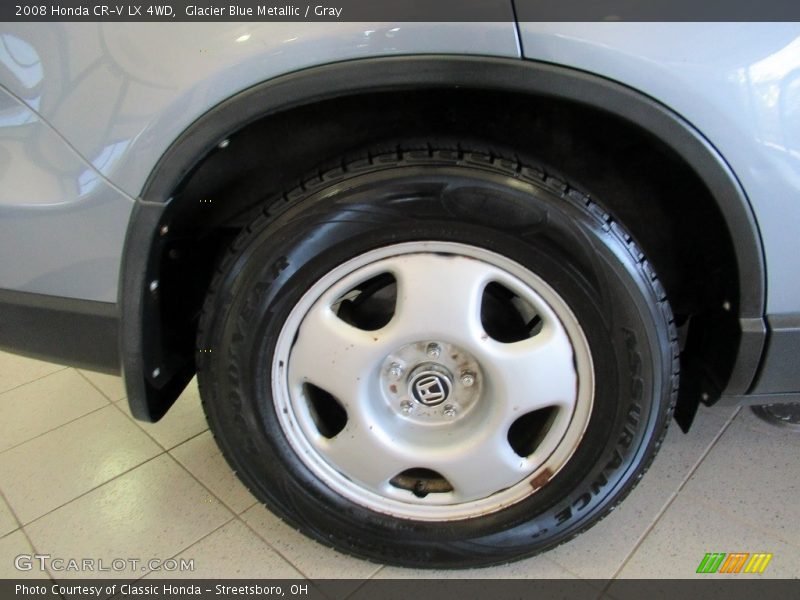 Glacier Blue Metallic / Gray 2008 Honda CR-V LX 4WD