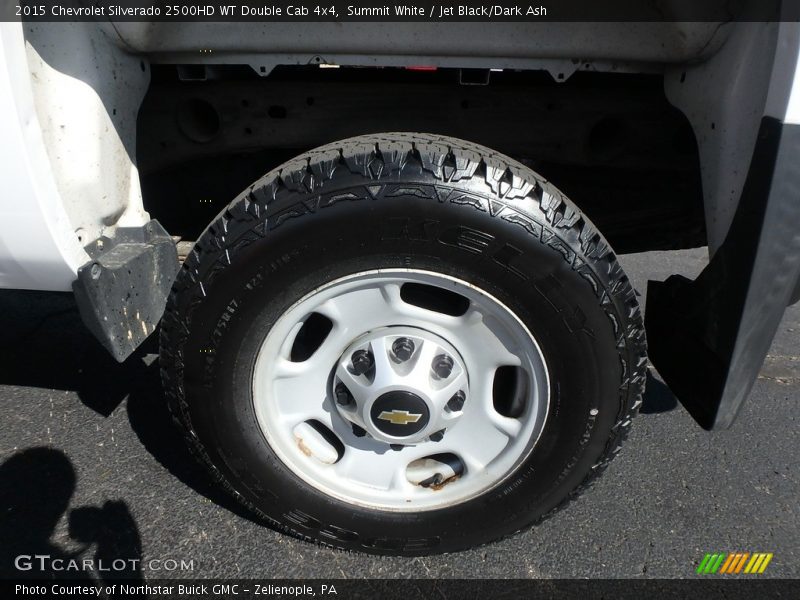 Summit White / Jet Black/Dark Ash 2015 Chevrolet Silverado 2500HD WT Double Cab 4x4
