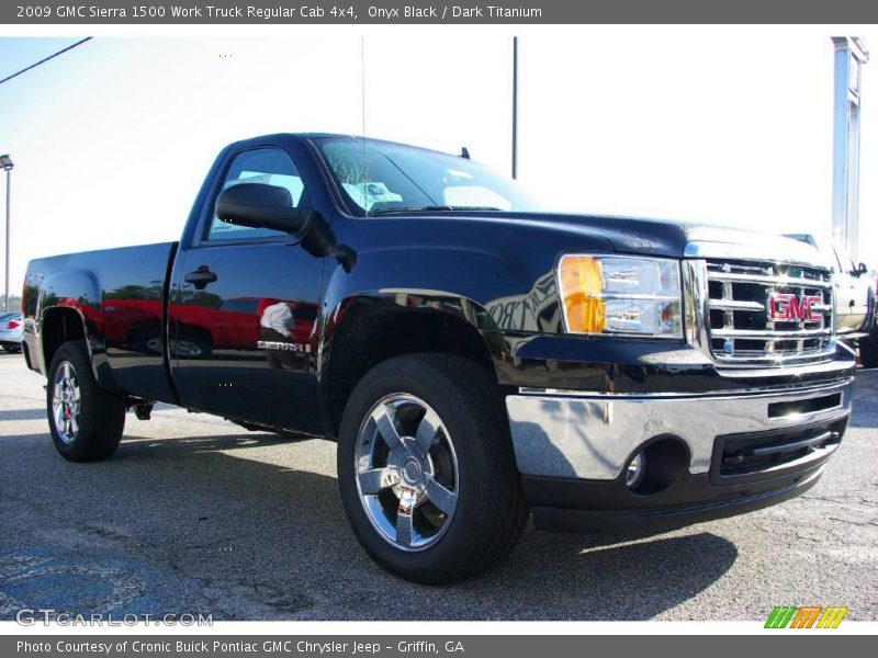 Onyx Black / Dark Titanium 2009 GMC Sierra 1500 Work Truck Regular Cab 4x4