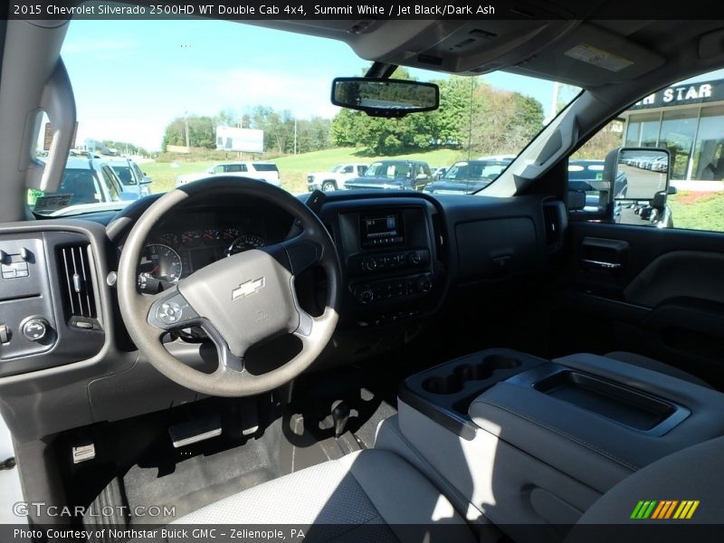 Summit White / Jet Black/Dark Ash 2015 Chevrolet Silverado 2500HD WT Double Cab 4x4