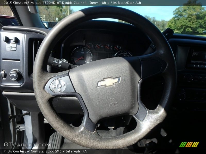 Summit White / Jet Black/Dark Ash 2015 Chevrolet Silverado 2500HD WT Double Cab 4x4