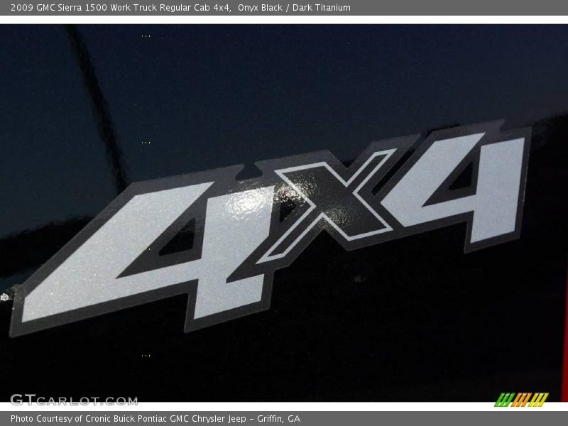 Onyx Black / Dark Titanium 2009 GMC Sierra 1500 Work Truck Regular Cab 4x4