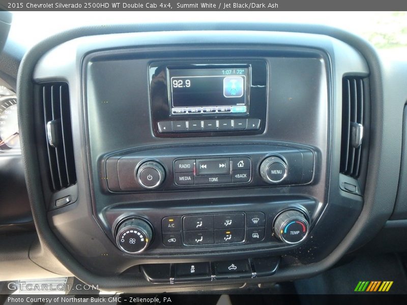 Summit White / Jet Black/Dark Ash 2015 Chevrolet Silverado 2500HD WT Double Cab 4x4