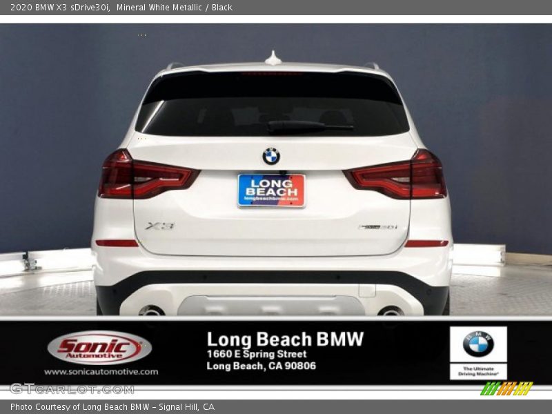 Mineral White Metallic / Black 2020 BMW X3 sDrive30i