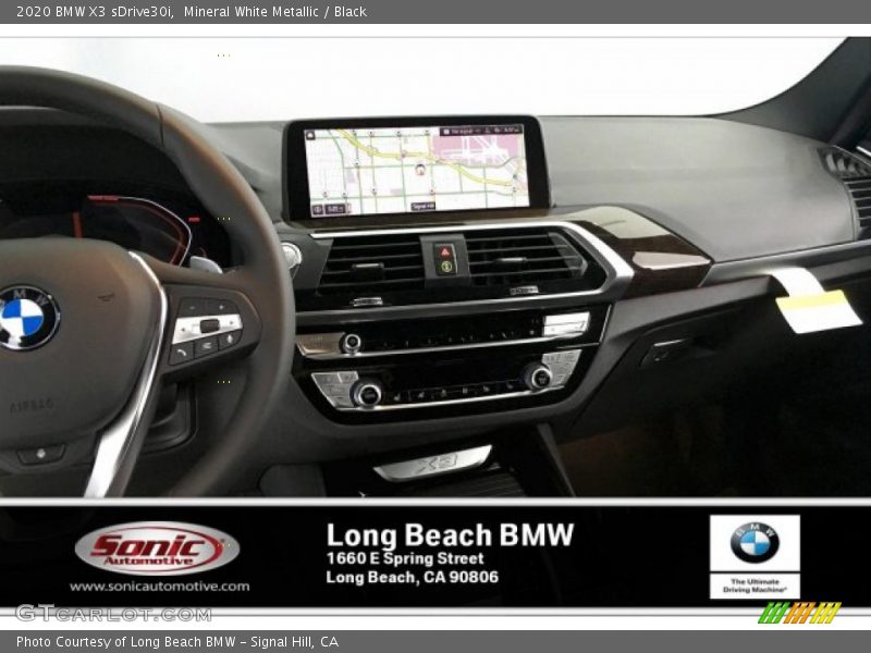 Mineral White Metallic / Black 2020 BMW X3 sDrive30i