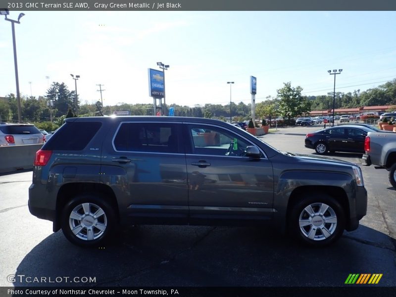 Gray Green Metallic / Jet Black 2013 GMC Terrain SLE AWD