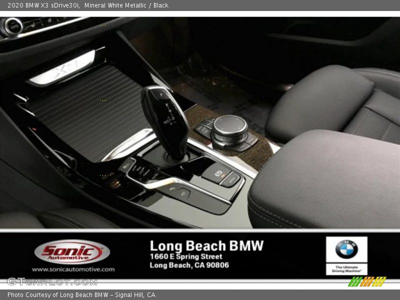 Mineral White Metallic / Black 2020 BMW X3 sDrive30i