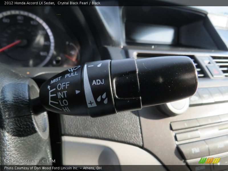 Crystal Black Pearl / Black 2012 Honda Accord LX Sedan