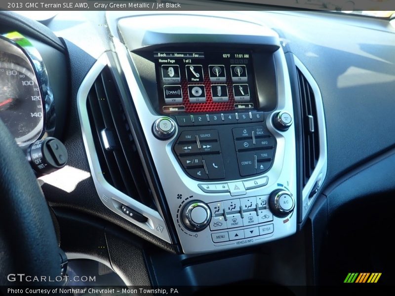 Gray Green Metallic / Jet Black 2013 GMC Terrain SLE AWD