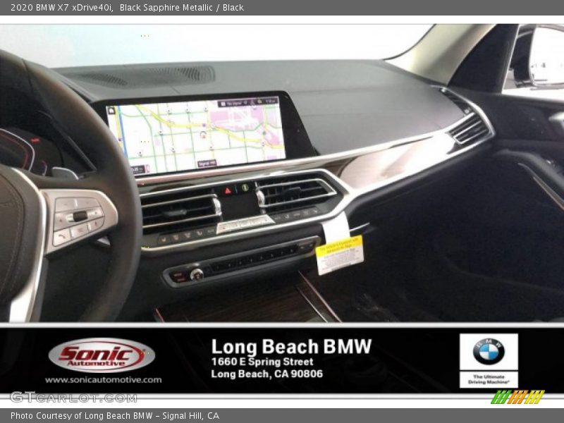Black Sapphire Metallic / Black 2020 BMW X7 xDrive40i