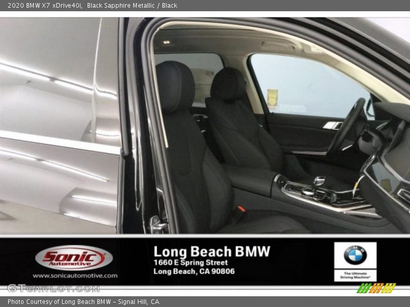 Black Sapphire Metallic / Black 2020 BMW X7 xDrive40i