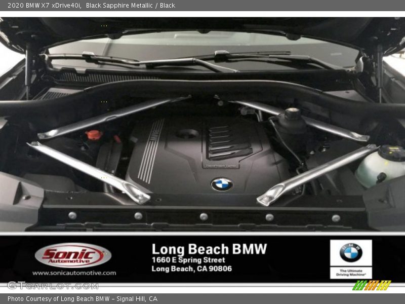 Black Sapphire Metallic / Black 2020 BMW X7 xDrive40i
