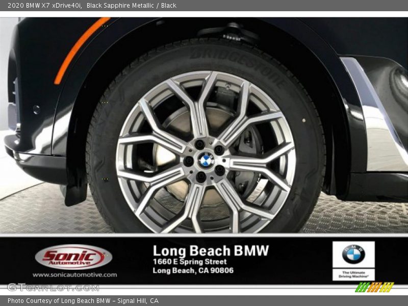 Black Sapphire Metallic / Black 2020 BMW X7 xDrive40i