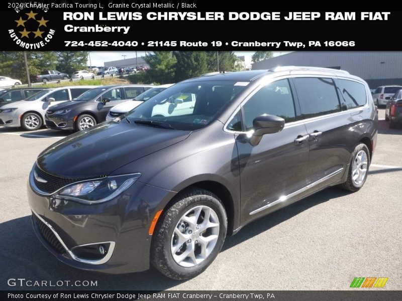 Granite Crystal Metallic / Black 2020 Chrysler Pacifica Touring L