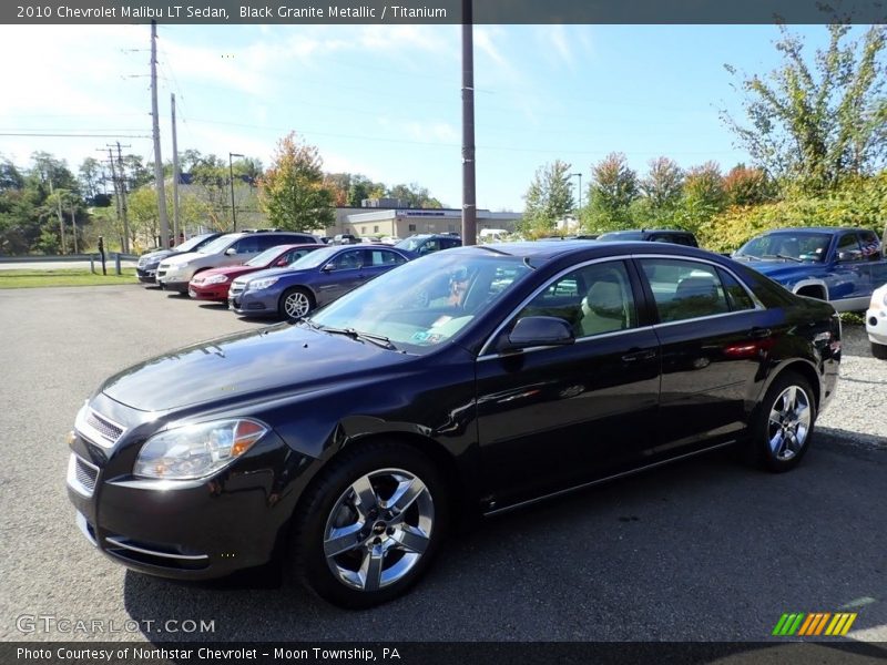 Black Granite Metallic / Titanium 2010 Chevrolet Malibu LT Sedan