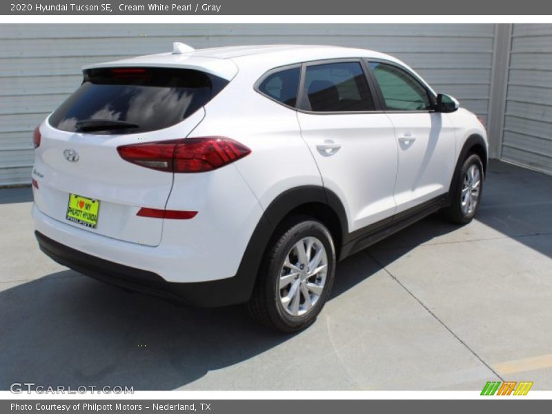 Cream White Pearl / Gray 2020 Hyundai Tucson SE