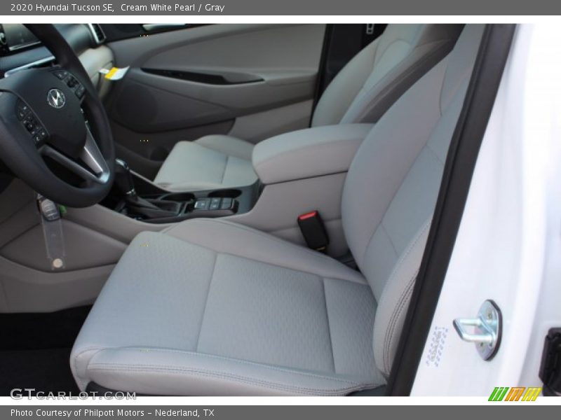 Cream White Pearl / Gray 2020 Hyundai Tucson SE