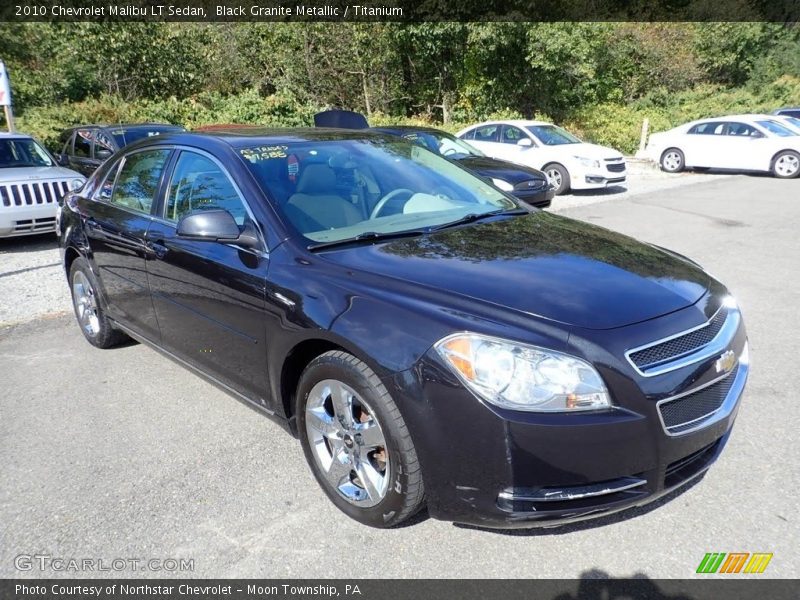 Black Granite Metallic / Titanium 2010 Chevrolet Malibu LT Sedan