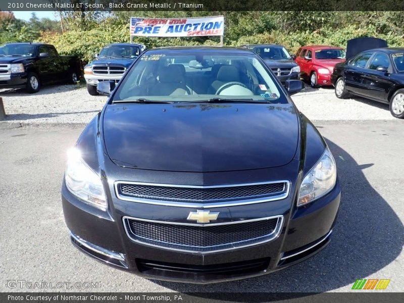 Black Granite Metallic / Titanium 2010 Chevrolet Malibu LT Sedan