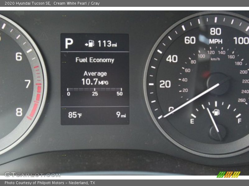 Cream White Pearl / Gray 2020 Hyundai Tucson SE