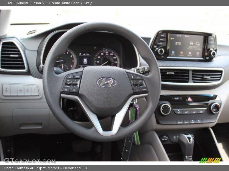 Cream White Pearl / Gray 2020 Hyundai Tucson SE